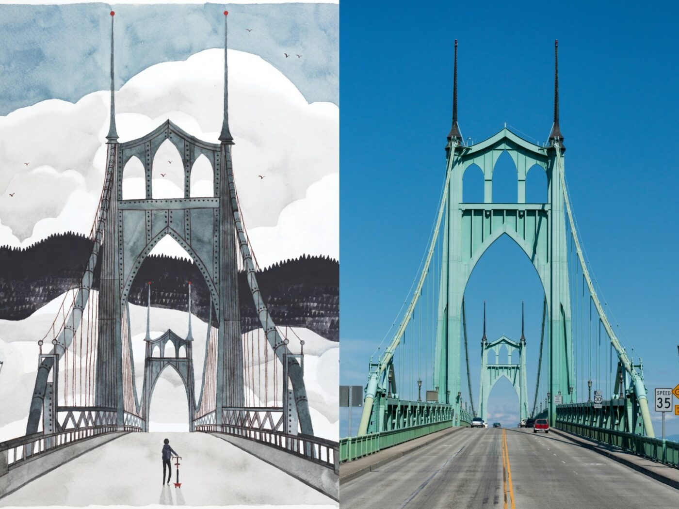 The St. Johns bridge ('Wildwood,' p. 370)