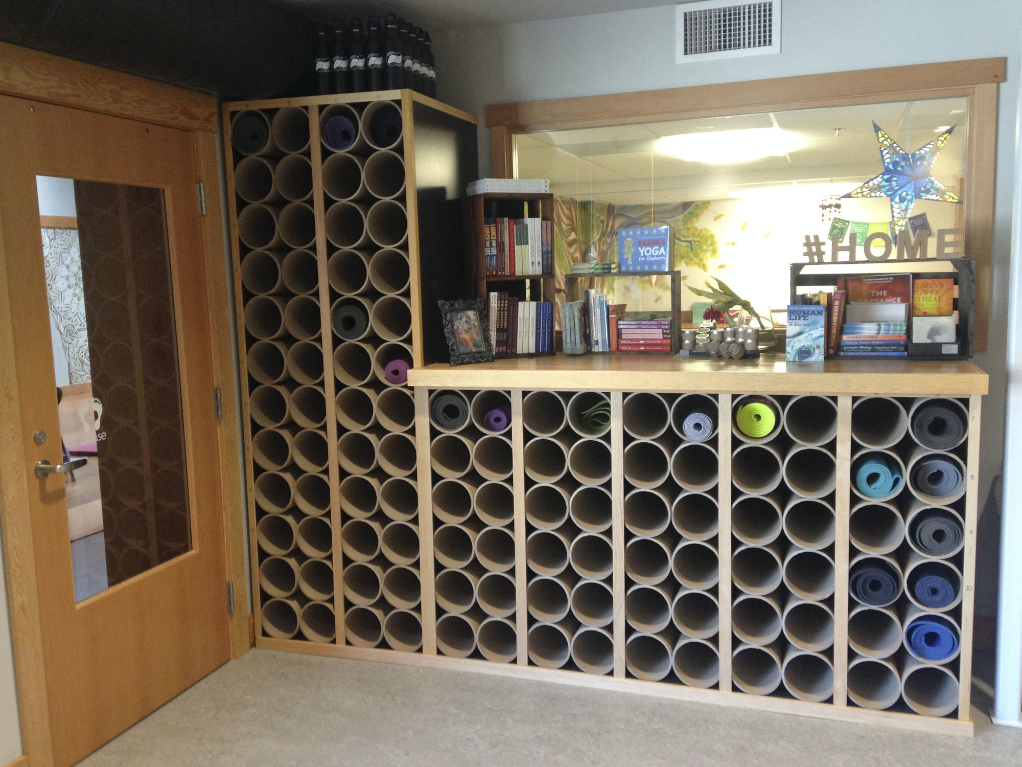 Mat Storage and Door to Small Studio