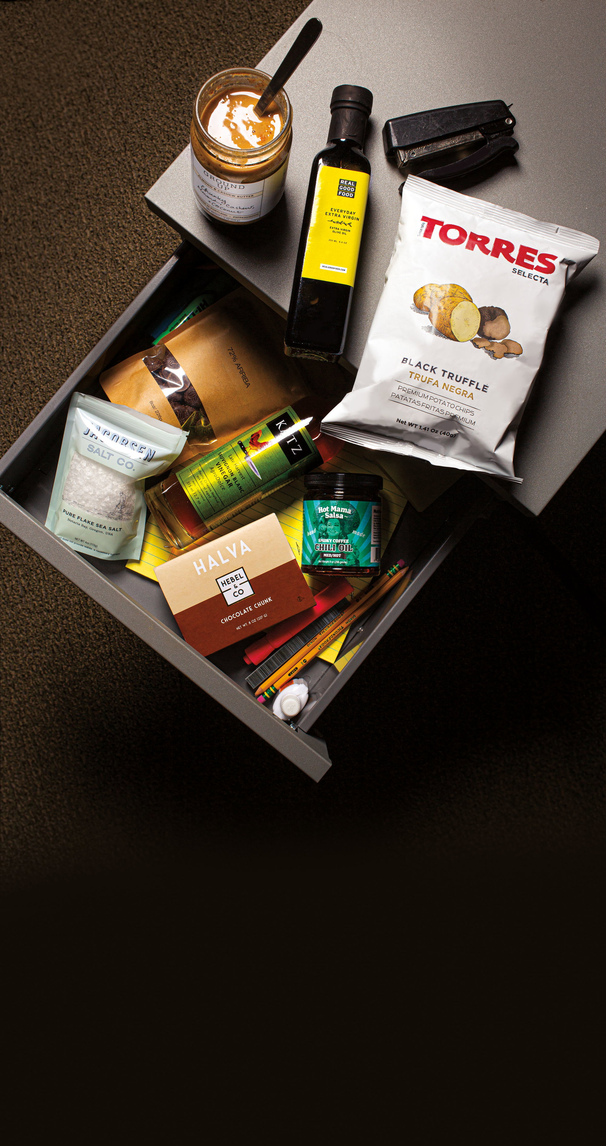 The 8 Pantry Essentials That <em>PoMo</em>’s Food Editors Keep in Their Office Drawers The 8 Pantry Essentials That <em>PoMo</em>’s Food Editors Keep in Their Office Drawers