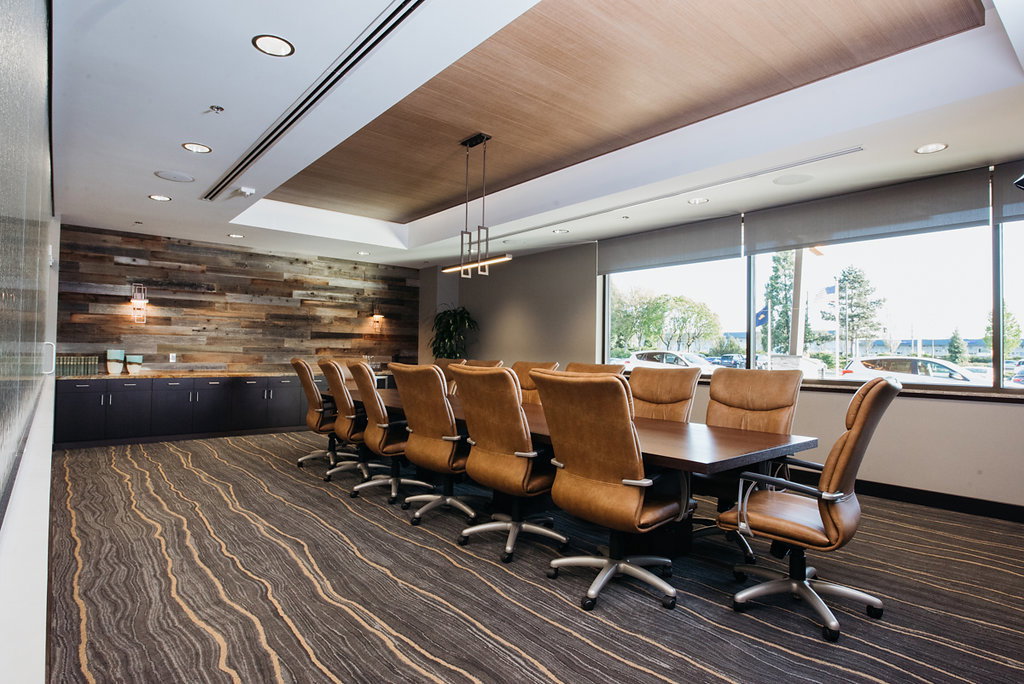 Inside the large conference room