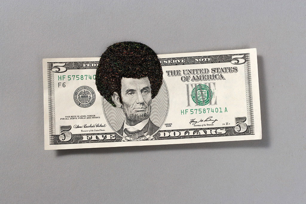 Afro Abe, 2010 (Sonya Clark)