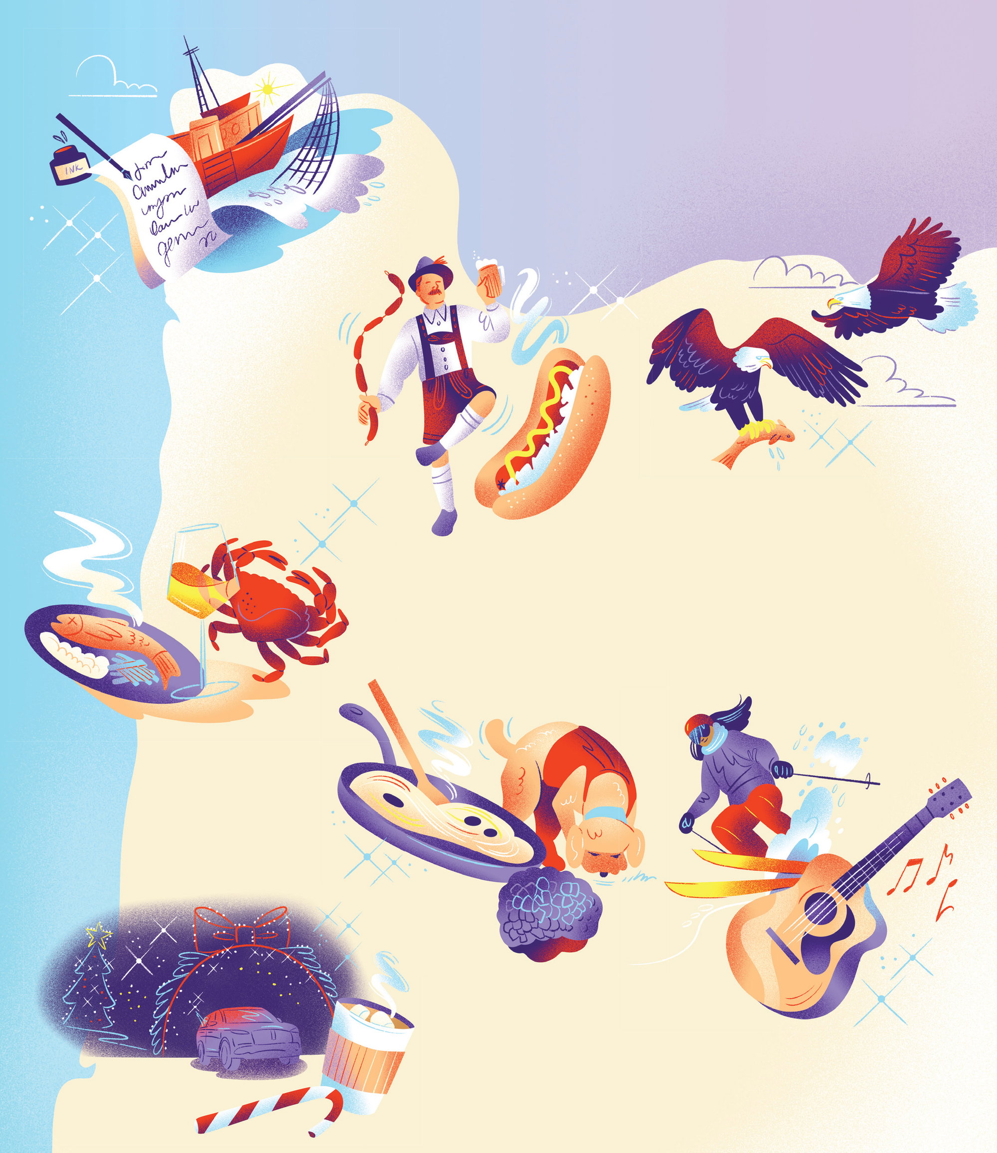 An Illustrated Guide to Oregon’s Winter Celebrations An Illustrated Guide to Oregon’s Winter Celebrations